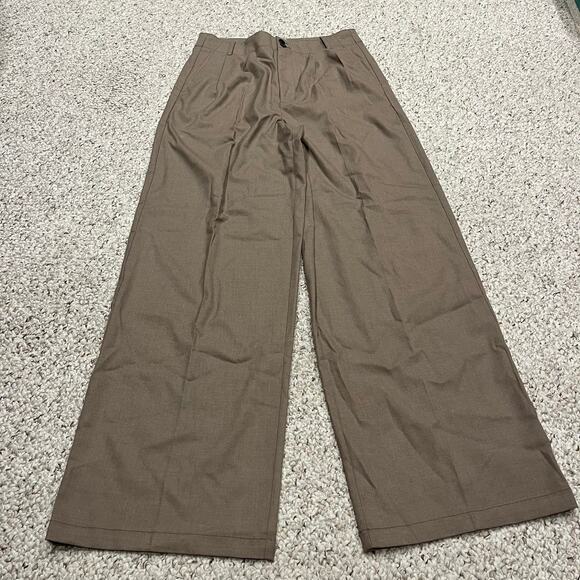 NWT Madewell The Tall Harlow Wide-Leg Trouser in Brushed Twill Sz 6 Tall Career